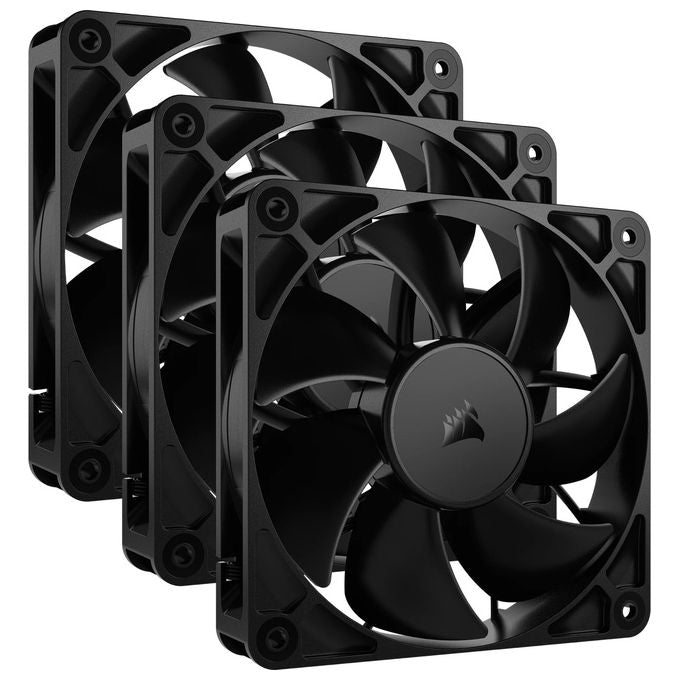 Corsair RS120, Ventola per PC 12 cm, Nero, confezione da 3