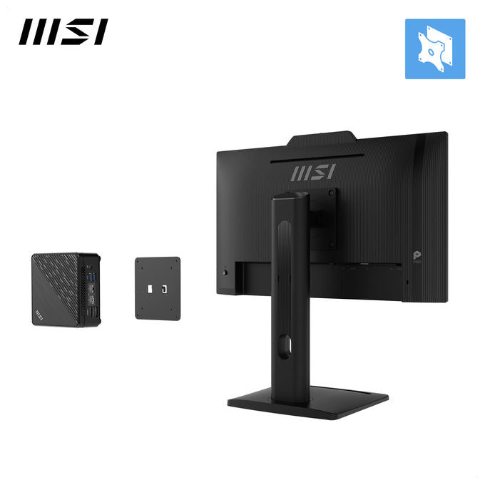 MSI PRO MP242PMG Monitor PC 23.8'' Full HD IPS 120Hz Webcam Altoparlanti Hub USB 2.0 VESA colore Nero