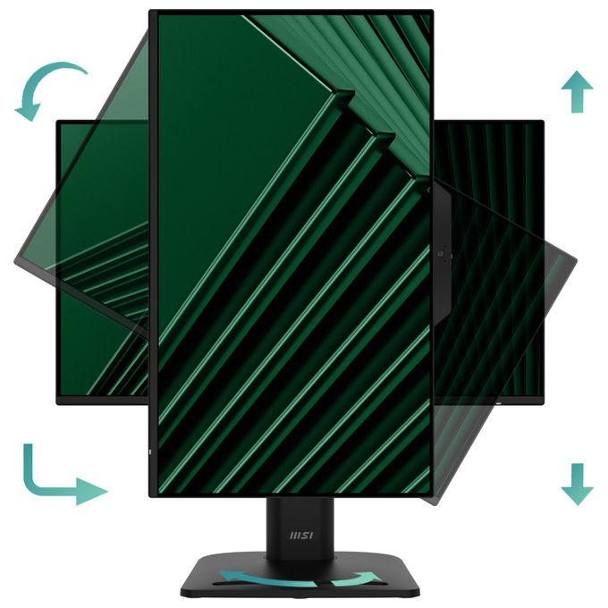 MSI PRO MP242PMG Monitor PC 23.8'' Full HD IPS 120Hz Webcam Altoparlanti Hub USB 2.0 VESA colore Nero
