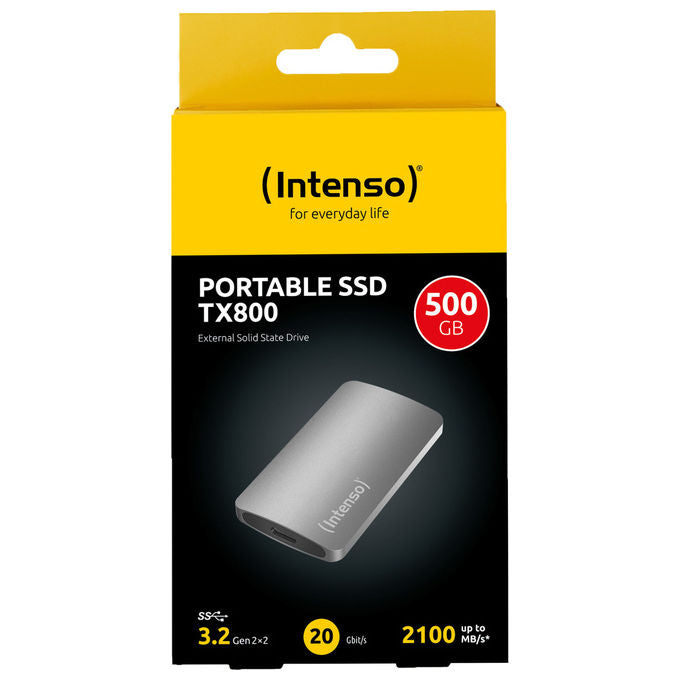 Intenso TX800 Ssd Esterno 500 GB Usb 3.2 Gen 2x2 Antracite