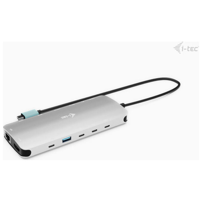 I-tec Docking Station USB-C Nano 3 Display 140W con Caricatore Universale