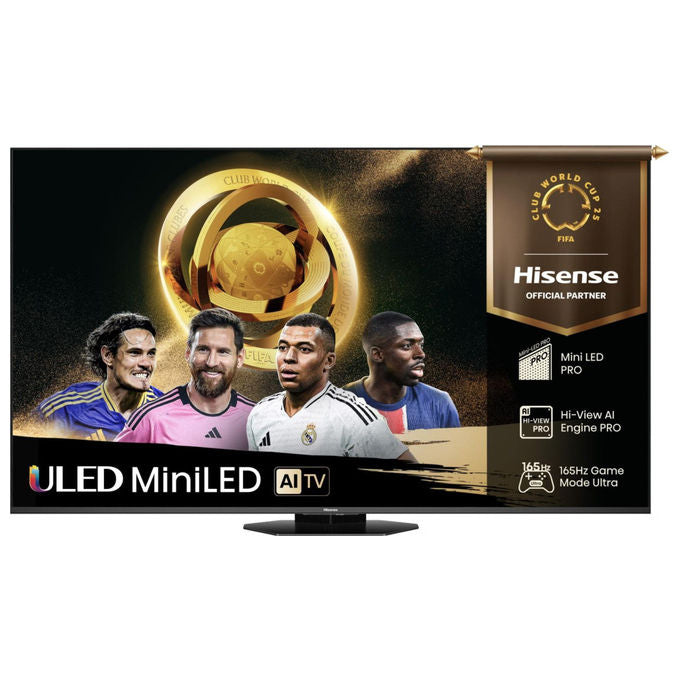 Hisense 55U8Q Smart TV Mini LED 55'' 4K Ultra HD VIDAA U9 165Hz Dolby Vision IQ HDR10+ Dolby Atmos colore Nero