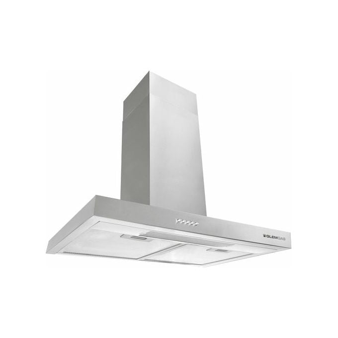Glem GHB686IXA Cappa a Camino Decorativa 60 cm 600 m³-h Classe B 46 dB Pulsanti colore Inox