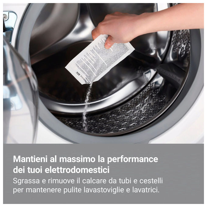 Electrolux M2GCP121 Clean and Care Detergente 3 in 1 Lavatrice e Lavastoviglie 12 bustine colore Bianco