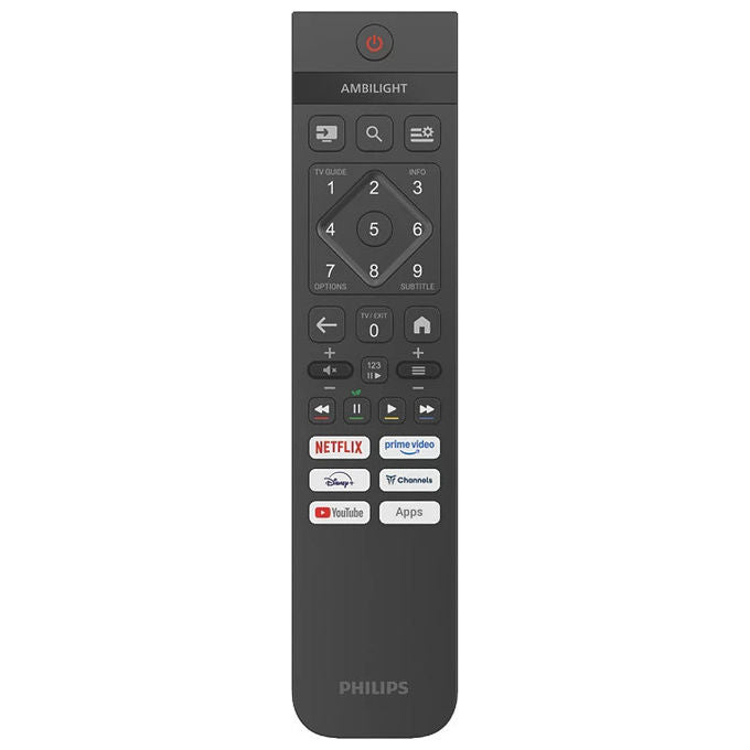 Philips 55PUS8010-12 Ambilight TV LED 4K UHD 55'' Smart TV Titan OS Dolby Atmos HDR10 colore Nero