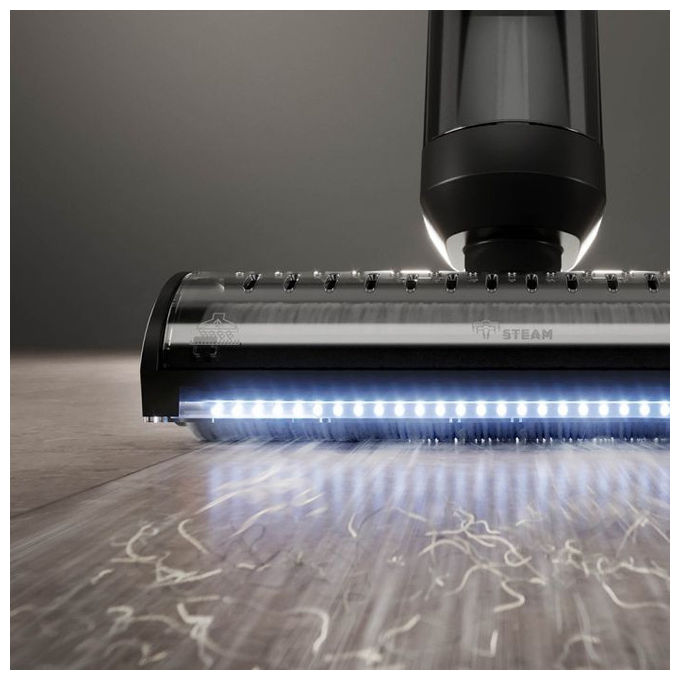 Polti WDEU0003 RollySteam Aspirapolvere Lavapavimenti Senza Filo 3in1 a Vapore HEPA 450W 14000Pa 35 min colore Nero Grigio Bianco