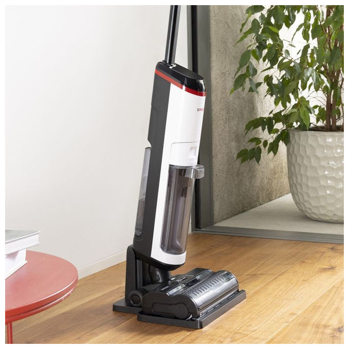 Polti WDEU0003 RollySteam Aspirapolvere Lavapavimenti Senza Filo 3in1 a Vapore HEPA 450W 14000Pa 35 min colore Nero Grigio Bianco