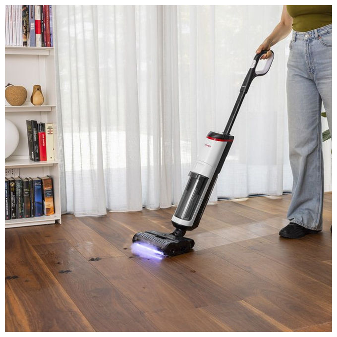 Polti WDEU0003 RollySteam Aspirapolvere Lavapavimenti Senza Filo 3in1 a Vapore HEPA 450W 14000Pa 35 min colore Nero Grigio Bianco