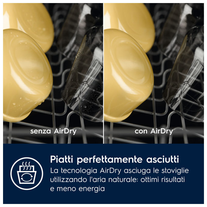 Electrolux EES68525L Serie 600 SatelliteClean Lavastoviglie Incasso Scomparsa Totale 14 coperti Classe B 42 dB AirDry (82x60x56 cm) colore Nero