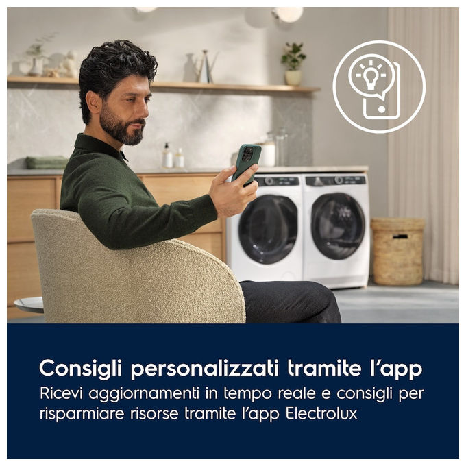 Electrolux EW7F410Y Lavatrice Frontale 10Kg 1400rpm Classe A-40% SteamCare Bianco (84.7x59.7x63.6 cm)