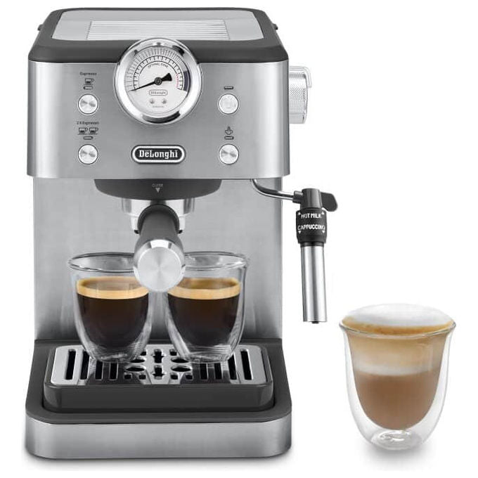 De'Longhi, Macchina Caffe' Espresso, Manuale, 1.7L, 1325W, Acciaio Inox