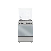 De'Longhi DL554EX2 Cucina Libera Installazione Gas 4 Fuochi Forno Elettrico 52 L Grill Classe A (84x50x55 cm) colore Acciaio Inox