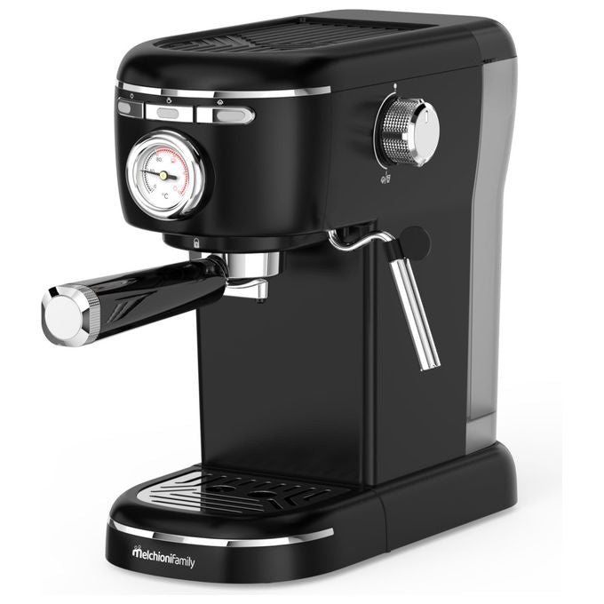 Melchioni Family 118320002 Aromatica Plus Macchina da caffe' Espresso 3 in 1 1,2 L 15 bar 1100 W Montalatte colore Nero