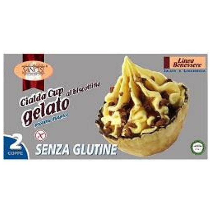 Cialda Cup Biscottino Gelato Senza Glutine 2 Pezzi 80g