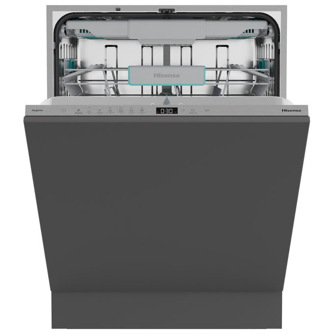Hisense HV16B Lavastoviglie a Scomparsa Totale 16 coperti Classe B 40 dB Inverter Aquastop 8 programmi (82x60x55 cm) colore Grigio