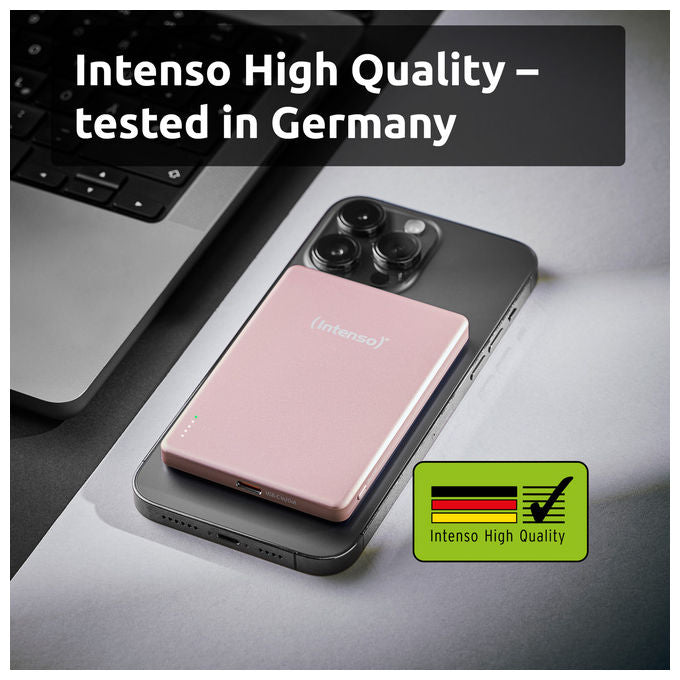 Intenso Power Bank 5000 mAh Ricarica Wireless Rosa