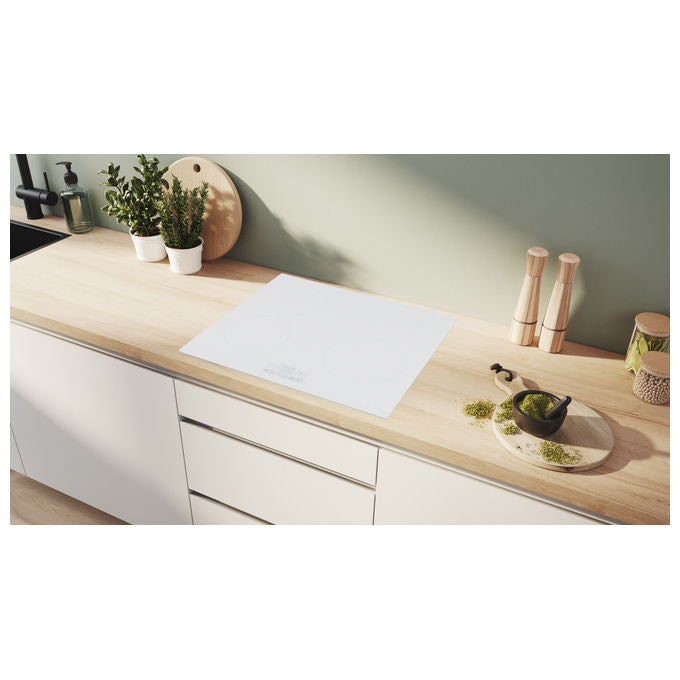Bosch PUE612BB1E Serie 6 Piano cottura a induzione 60 cm 4 zone PowerBoost Touch colore Bianco