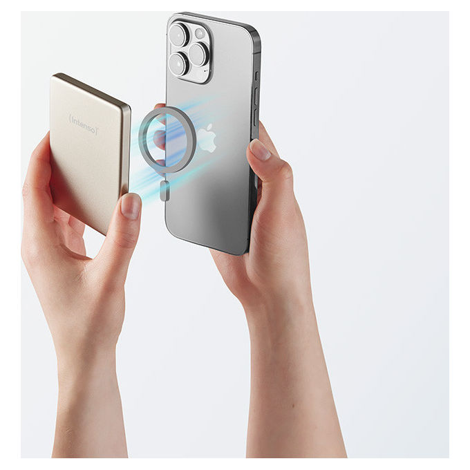 Intenso MW5000 Power Bank 5000mAh Wireless Champagne