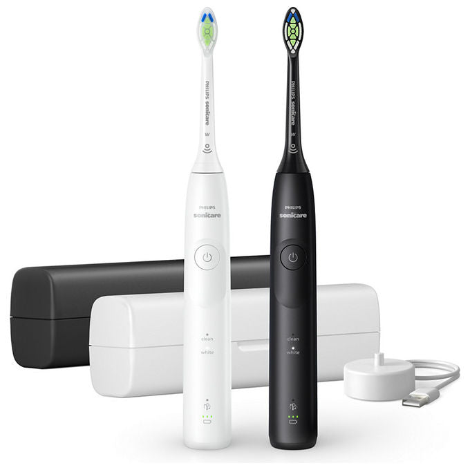Philips HX7119-02 Sonicare 5500 Spazzolino elettrico sonico 2 modalita' timer 504h autonomia colore Nero Bianco