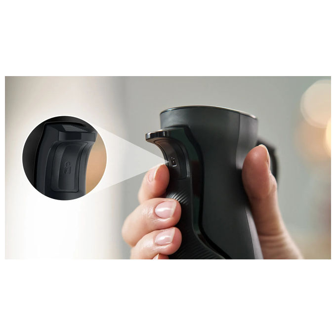 Bosch MSM6M621 Serie 6 Frullatore ad Immersione 1000W QuattroBlade Pro Turbo con Tritatutto colore Nero Acciaio inox
