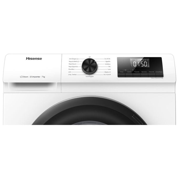 Hisense WFQP701219VM Lavatrice classe A 7 kg 1200 giri-min altezza 845 cm x larghezza 595 cm Bianco