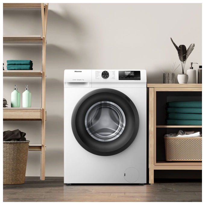 Hisense WFQP701219VM Lavatrice classe A 7 kg 1200 giri-min altezza 845 cm x larghezza 595 cm Bianco