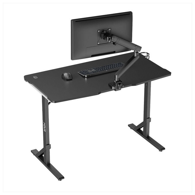 Noua Scrivania Gaming RGB Ergonomica 120x60 cm con Illuminazione Led