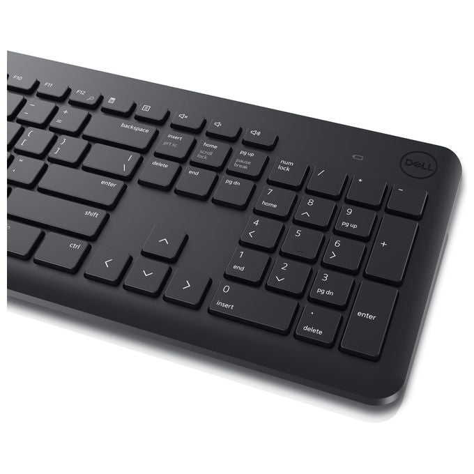 Dell KM3322W Tastiera e Mouse Wireless QWERTY Layout Italiano Nero