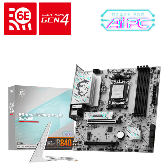MSI B840M Gaming Plus Wifi6E Scheda Madre Micro Atx Am5
