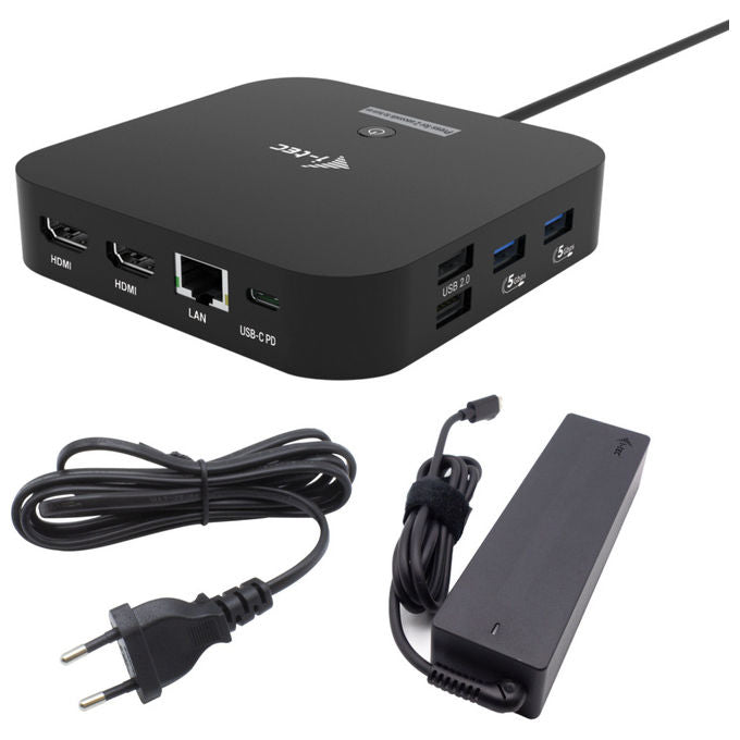 I-tec Docking Station USB-C Dual HDMI 4K con Power Delivery 100W