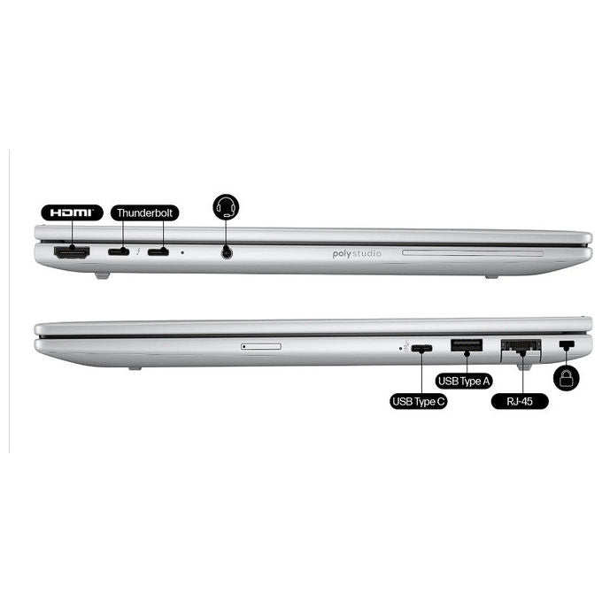 HP A37MLET EliteBook 8 G1i Notebook 14'' WUXGA Intel Core Ultra 7 16GB RAM 512GB SSD Windows 11 Pro colore Argento