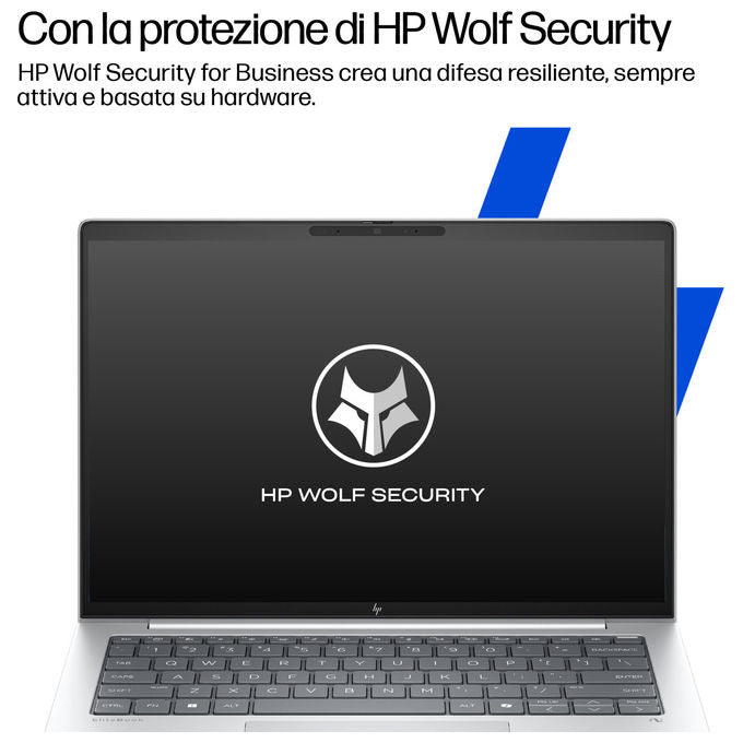 HP AD2Y4ET#ABZ EliteBook 8 G1i Notebook 16'' Intel Core Ultra 5 32GB RAM 512GB SSD Wi-Fi 7 Windows 11 Pro colore Argento