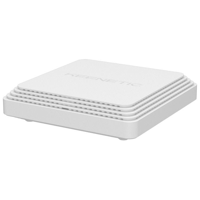 Keenetic KAP-630-EU Orbiter 6 Access Point Wi-Fi 6 AX3000 Dual Band Mesh PoE Ethernet 2.5 Gigabit colore Bianco