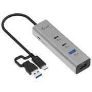 I-Tec Hub Usb-C-Usb-A 2xUsb-C 2xUsb-A 85W Argento