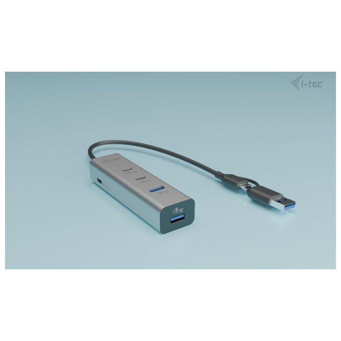 I-Tec Hub Usb-C-Usb-A 2xUsb-C 2xUsb-A 85W Argento