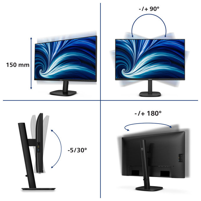 Monitor Philips 27B2N3500J Nero 27'' QHD 120Hz IPS