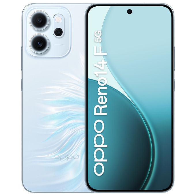 Oppo Reno14 F 5G Smartphone 256GB 8GB RAM Doppia SIM Blu