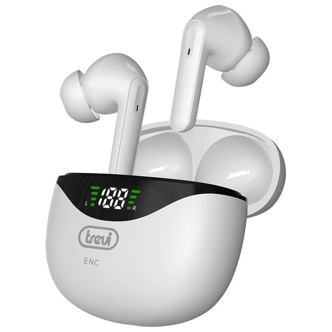 Trevi Cuffie Auricolari Wireless Bluetooth HMP 12E40, Bianco