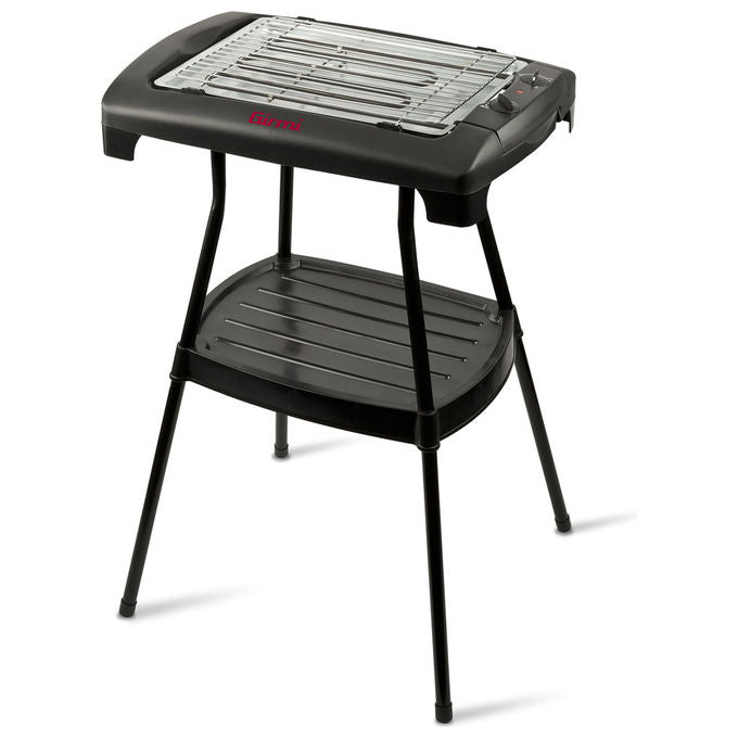 Girmi BQ22 Barbecue Elettrico con Piedistallo e Termostato Regolabile