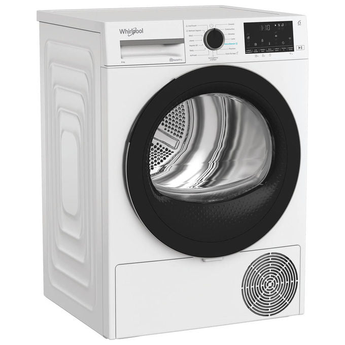 Whirlpool CWDR48MWBSIT Asciugatrice a Pompa di Calore 8 Kg Classe C WiFi 6° SENSO 63 dB (85x60x61 cm) colore Bianco