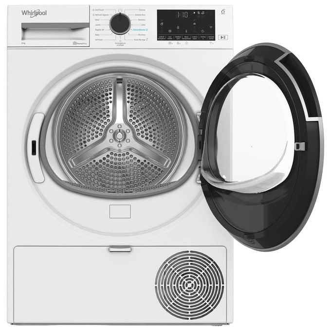 Whirlpool CWDR48MWBSIT Asciugatrice a Pompa di Calore 8 Kg Classe C WiFi 6° SENSO 63 dB (85x60x61 cm) colore Bianco