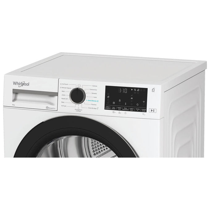 Whirlpool CWDR48MWBSIT Asciugatrice a Pompa di Calore 8 Kg Classe C WiFi 6° SENSO 63 dB (85x60x61 cm) colore Bianco
