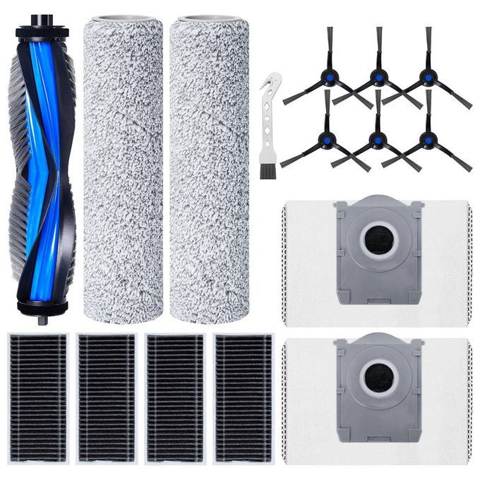 Ecovacs DKT060175 DEEBOT X8 PRO OMNI Kit Accessori 1 Spazzola Anti-groviglio 2 Spazzole Laterali 3 Filtri Antibatterici E11