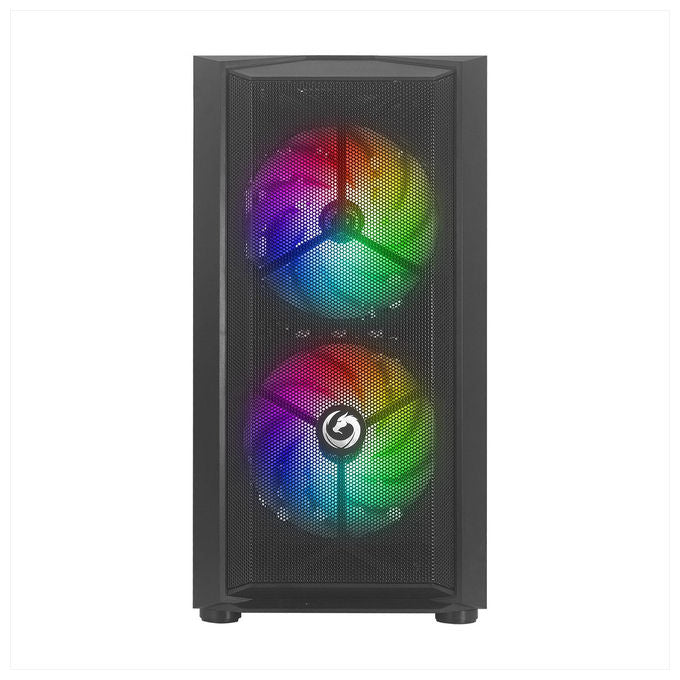 Nuwo Blitz R26 Case Micro-ATX Nero Mini Tower PC Gaming