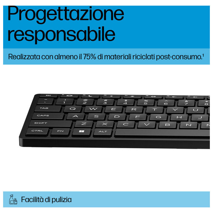 Hp Tastiera Wired Desktop 320K Nera Usb