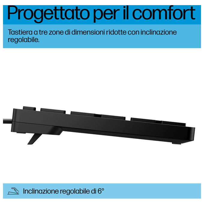 Hp Tastiera Wired Desktop 320K Nera Usb
