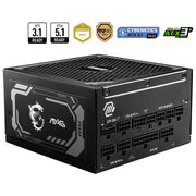 MSI Mag A1250Gl Alimentatore Pc 1250W Atx 80 Plus Gold