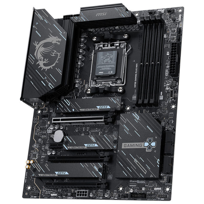 MSI X870E Gaming Plus Wifi, Scheda Madre Amd X870E, Socket Am5, Atx