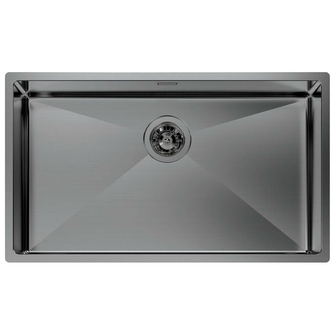 Foster Quadra R12 Lavello Incasso Acciaio Inox Gun Metal Fume'
