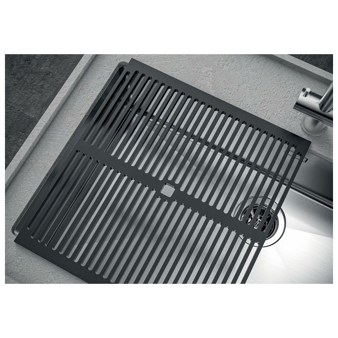 Foster Quadra R12 Lavello Incasso Acciaio Inox Gun Metal Fume'
